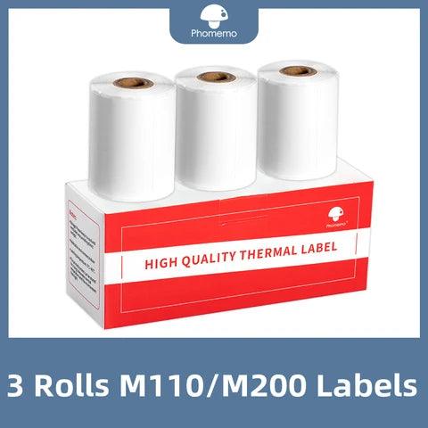 Phomemo 3 Rolls Labels for M110 - PrintEaseStore