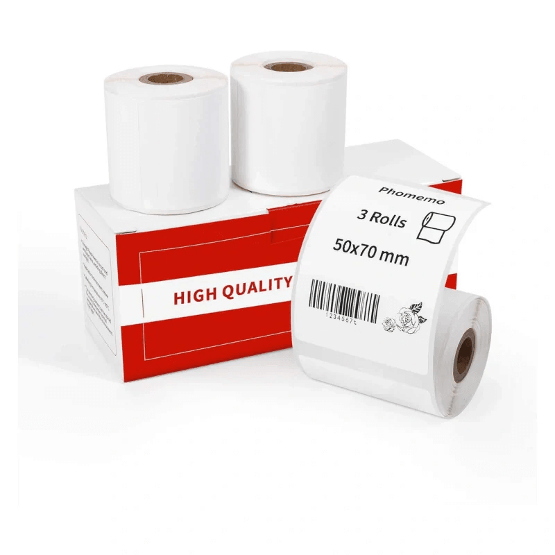 Phomemo 3 Rolls Labels for M110 - PrintEaseStore