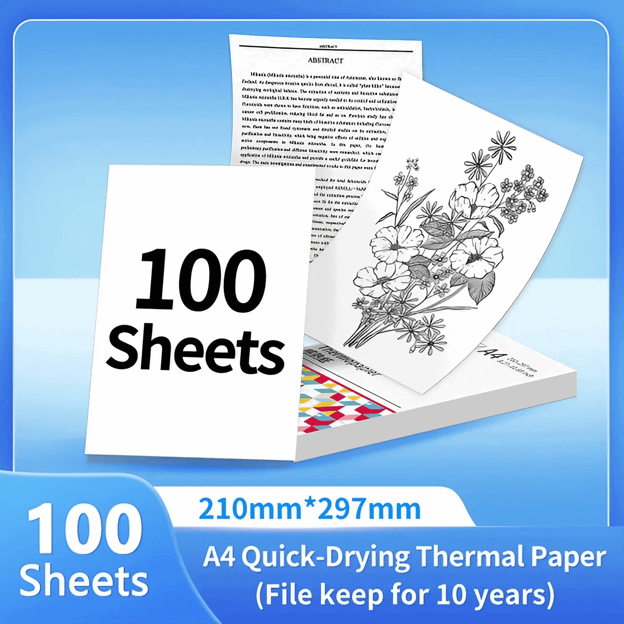 Phomemo 100 sheets of A4 thermal paper for M08F - PrintEaseStore