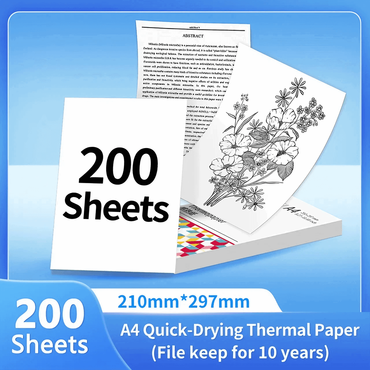 Phomemo 100 sheets of A4 thermal paper for M08F - PrintEaseStore