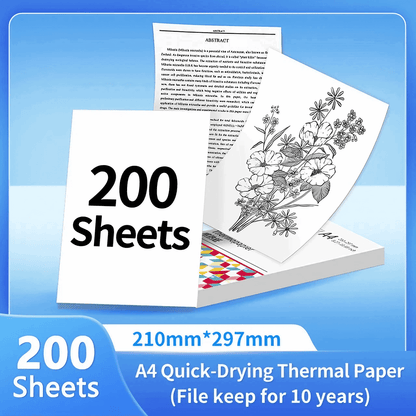 Phomemo 100 sheets of A4 thermal paper for M08F - PrintEaseStore