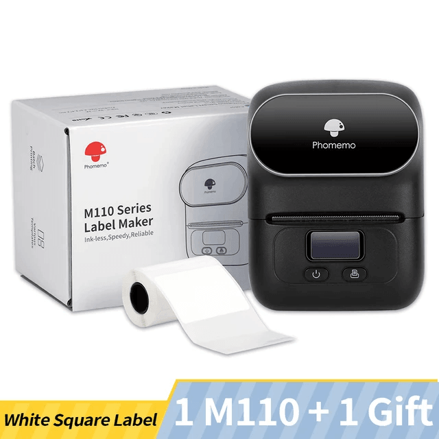 Phomemo M110 + Free Label Roll - PrintEaseStore