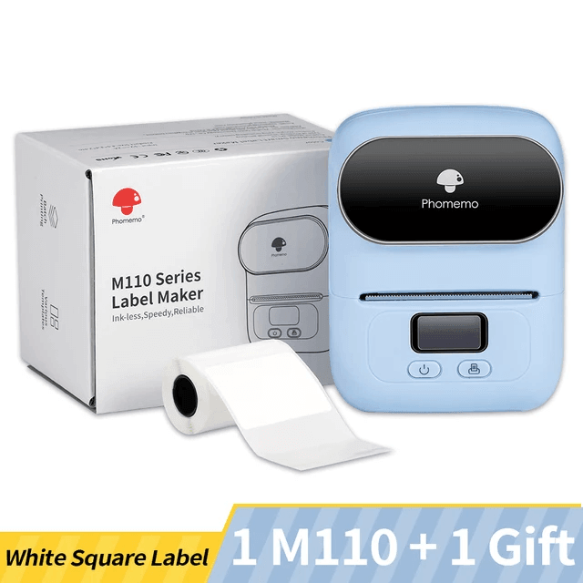 Phomemo M110 + Free Label Roll - PrintEaseStore